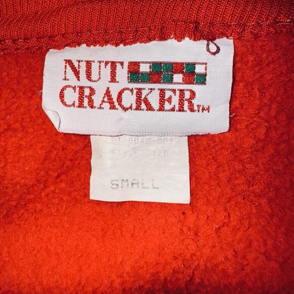 Rare VTG 90s Nutcracker SM Red Ugly Sweater Double Holiday Bear Christmas Lyric - Picture 5 of 7